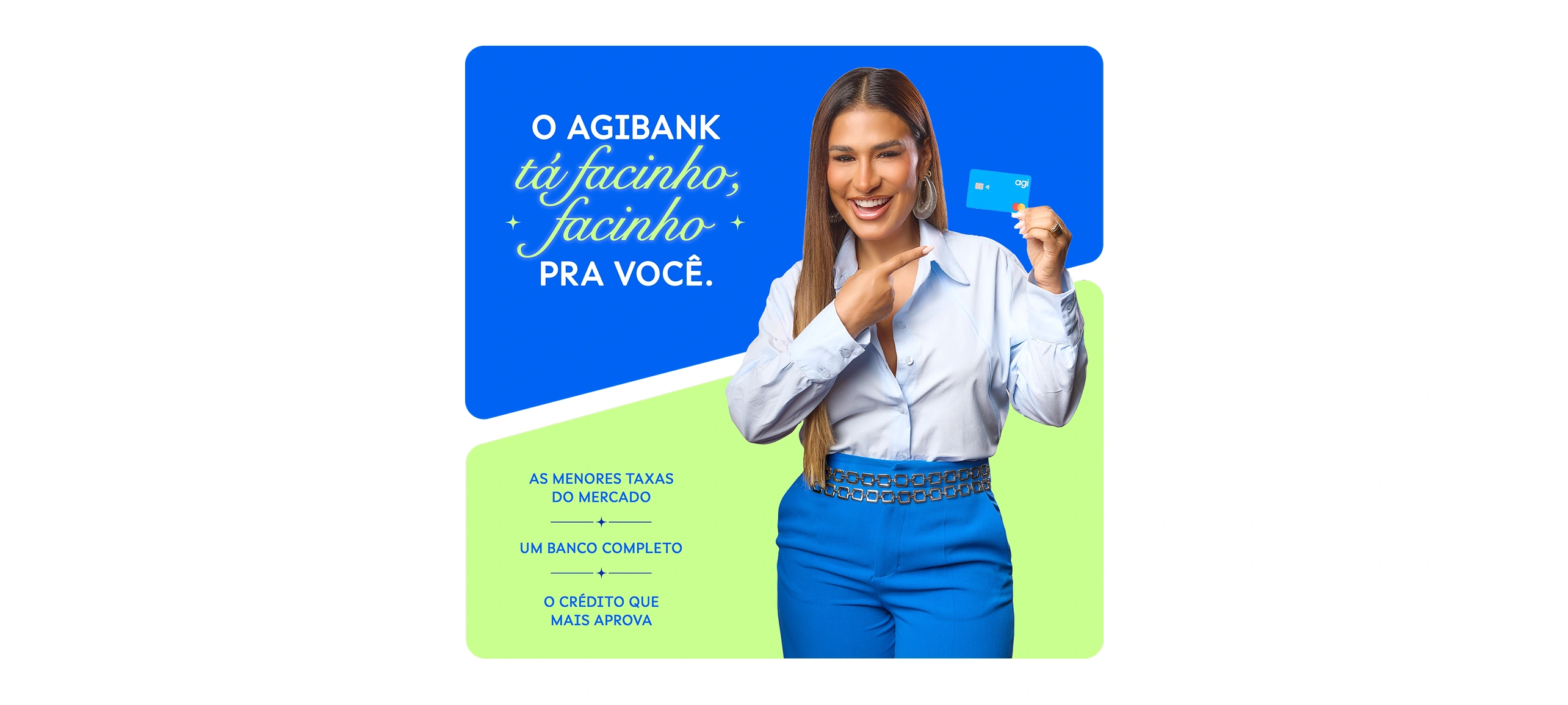 Cantora Simone Mendes com uma camisa azul